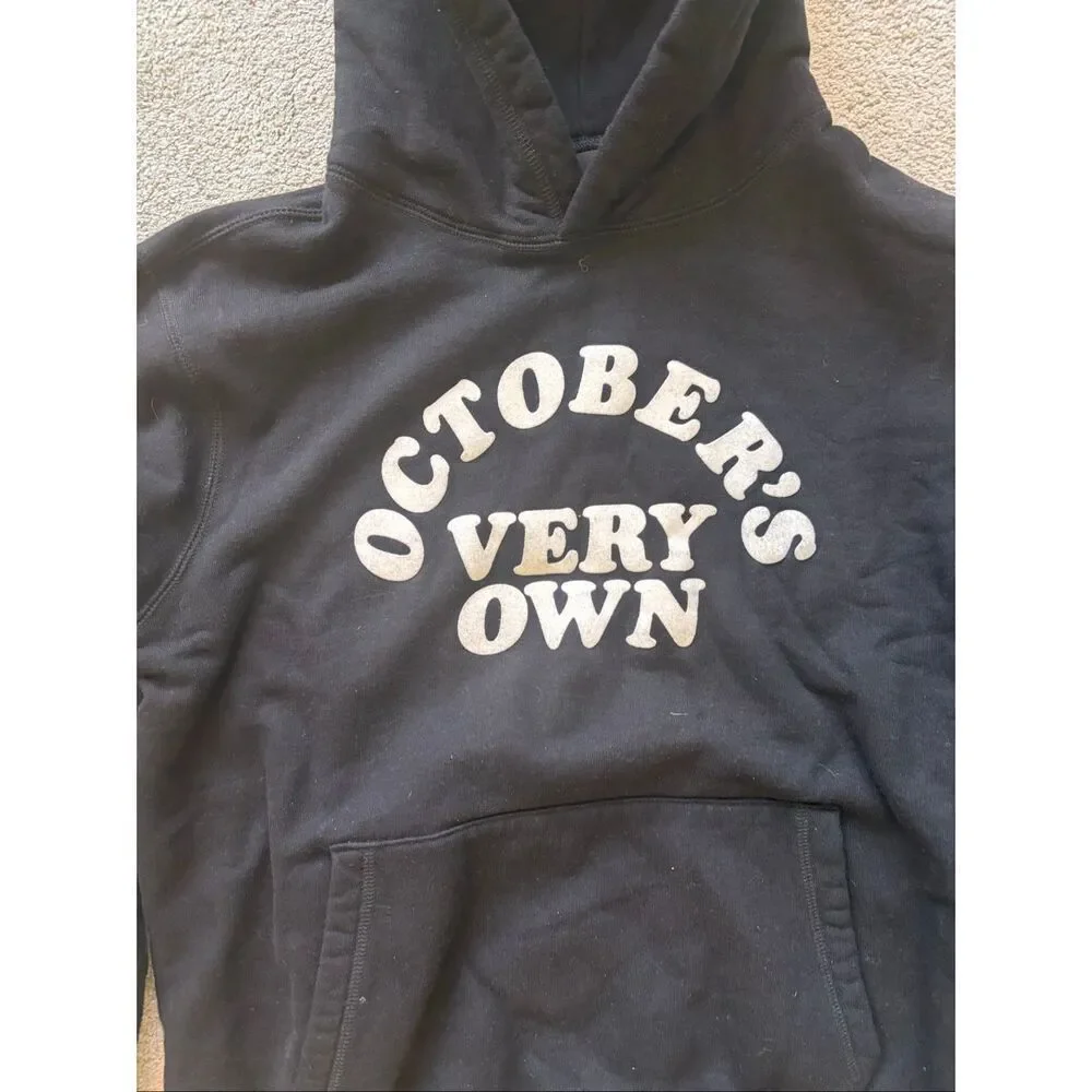 Mens Octobers Very own OVO drake Hoodie black, medium B5